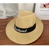 ราคา M Yshop หมวกทรงปานามา รุ่นB009 หมวกสานทรงปานามาคาดดำ สกรีนThailand หมวกกันแดด หมวกผู้ชาย (20429447752)