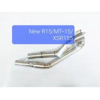 ราคา คอท่อแต่ง สแตนเลส สำหรับ R15MslazCB150CBR150MSXDemonGSXAeroxNmaxMT 15ZX25PCX150 คอ 2 นิ้ว (20994771382)