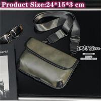 ราคา JM กระเป๋าผู้ชายทรงแมสเซนเจอร์หนังเทียมกระเป๋าคาดอกทรงสี่เหลี่ยมขนาดเล็กกระเป๋าคาดอกกระเป๋าหนัง Pu แบบลำลอง20141 7 (10414373060)