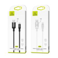 ราคา สายชาร์จ มีไฟกระพริบ Usams รุ่น US SJ261 U16 พอร์ต Lightning สำหรับ iPhone สายชาร์จมือถือ สายชาร์จโทรศัพท์ (16282626972)