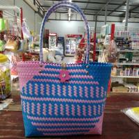 ราคา ตะกร้าสานกระเป๋าสานพลาสติก (18571833805)