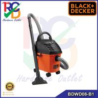 ราคา Black Decker รุ่น BDWD08 B1 เครื่องดูดฝุ่นเปียกแห้ง ขนาดถังเก็บฝุ่น 8 ลิตร (21319391424)