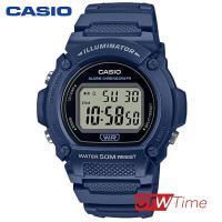 ราคา Casio Digital นาฬิกาข้อมือสายเรซิ่น รุ่น W 219H 2AVDF สีน้ำเงิน (8761863676)