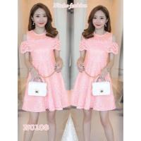 ราคา เดรสลูกไม้ออกงาน ทำงาน เที่ยว (584238732)