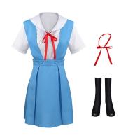 ราคา COSER 77 ชุดเดรสคอสเพลย์ Hoshino Ruri Asuka Ayanami Rei Evangelion สีฟ้าสําหรับผู้หญิงผู้ใหญ่ (18964321039)