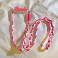 ราคา แฮปปี้กับการจัดเก็บของโทรศัพท์มือถือบาร์บี้สายรัดป้องกันการโซ่กันหายพร้อมคลิปหนีบด้านหลังโทรศัพท์มือถือตัวอักษรบาร์บี้สายหิ้วถักเปีย Crossb (19932685771)