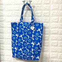 ราคา กระเป๋าสะพายข้าง Shopping ใบใหญ่ ลายดอกสีฟ้า ผ้าซาตินกันน้ำเนื้อดี ใช้Shopping ใส่หนังสือเรียน สวยสุดๆ งานDIY สินค้าพร้อมส่งค่ะ (3241886033)