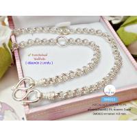 ราคา สร้อยคอเงินแท้ 92 5 สร้อยห้อยพระ 3 องค์ ลายห่วงคู่ เส้นใหญ่ราวๆ 2 บาททอง หญิงหรือชายก็เหมาะค่ะ ยาว 24 30 นิ้ว งานไทย (11275903480)