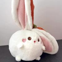 ราคา Strawberry Rabbit Plush Toy Flip Carrot to Bunny Cosplay Pillow Cute Stuffed Lop Ear Rabbit Animal Persimmon Pig Plushie Doll (20012269149)