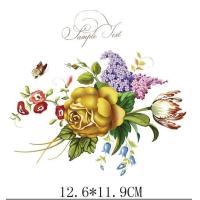 ราคา ตัวรีด สติ๊กเกอร์รีดติดผ้าดอกไม้ (19098720440)