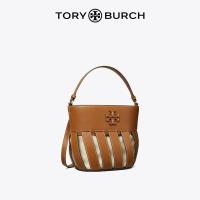 ราคา TORY BURCH MCGRAW Small Stripe Crossbody Bucket Bag 143550 (20910838180)