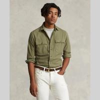 ราคา Sale Polo Ralph Lauren เสื้อเชิ้ตผู้ชาย Shirt Classic Fit Twill Workshirt รุ่น MNPOWOV16822709 สีเขียว (20791694312)