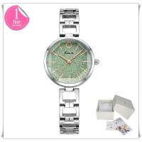 ราคา Kimio นาฬิกาข้อมือผู้หญิง สายสแตนเลสสีเงิน เขียว รุ่น KW6232 (1478228315)