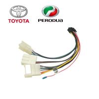 ราคา 16P สายอะแดปเตอร์สำหรับ Toyota Perodua OEM สายรัดวิทยุติดรถยนต์พร้อม3ขั้ว (13822079577)