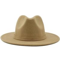 ราคา Men Women Wide Brim Wool Felt Jazz Fedora Hats British Style Trilby Party Formal Panama Cap Black Yellow Dress Hat 56 58 60CM (11778616184)