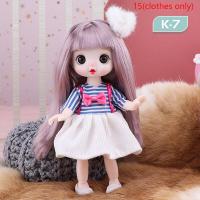ราคา newdv2 New Mini 16cm 13 Movable Joint Girl Baby Doll With 3D Eyes Beautiful DIY Toy (17115286868)