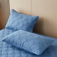 ราคา Dansunreve ปลอกหมอนหนาสีขาวหมอนสีฟ้าขนาด47 74ซม 2ชิ้น (21052985504)