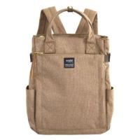 ราคา กระเป๋าAnello 10 pocket 2 way backpack ผ้าแคนวาส ของแท้ 100 มีป้ายกันปลอม กระดุมแบบใหม่ คำว่า carrot co กระเป๋าเป้ กระเป๋าสะพายหลัง (17889094939)