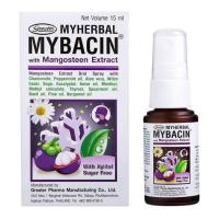 ราคา สเปรย์พ่นช่องปากและลำคอ เปลือกมังคุด Myherbal Mybacin With Mangosteen Extract ขนาด 15 ml (19878414624)