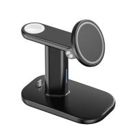 ราคา ขาตั้งเครื่องชาร์จแบตเตอรี่ไร้สายแม่เหล็ก Macsafe แบบ3 In 1 25วัตต์หมุนได้90องศาสำหรับ iPhone 14 13 12 Pro Max นาฬิกา Apple สถานีชาร์จแบบรวดเร็ว (19805121897)