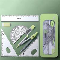 ราคา GONUUWGL อุปกรณ์การเรียน ยางลบ เครื่องมือวัดคณิตศาสตร์ สำหรับนักเรียน ไม้บรรทัดสามเหลี่ยม ชุดวงเวียน เครื่องมือวาดภาพคณิตศาสตร์ ไม้โปรแทรกเตอร์เรขาคณิต ไม้บรรทัดตรง (20410046741)