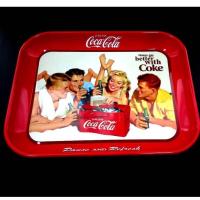 ราคา ถาดโค้กขนาดใหญ่ มี 5 ลาย ทำจากสังกะสี งานไทย สีสดและใหม่ (19768591653)