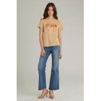 ราคา Mc jeans เสื้อยืดแขนสั้นผู้หญิง คอกลม สีครีม MTTZ663 (20529879621)