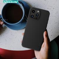 ราคา Nillkin เคสแข็งผิวด้านสำหรับ Apple iPhone 15 Pro Max กันกระแทกขอบนิ่ม TPU ฝาหลังพลาสติกเคส Frosted ซุปเปอร์เคสโทรศัพท์ (20391558906)