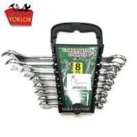 ราคา ประแจ ประแจแหวน ประแจปากตาย ประแจแหวนข้าง 8 ตัวชุด 1 8 PCS ประแจรวม ขนาด 8 9 10 11 12 14 17 และ 19 mm (942144950)