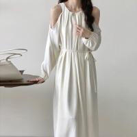 ราคา XITAO Dress Off Shoulder Long Sleeve Dress Temperament Women (20506450827)