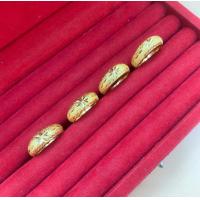 ราคา แหวนทอง1สลึง ลายจิกเพชรกลางพ่นทราย ทรงมน บริการเก็บเงินปลายทาง งานไทย ใส่อาบน้ำได้ (19900223288)