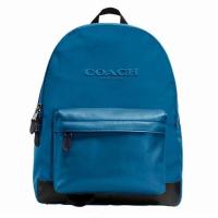 ราคา กระเป๋าเป้ COACH แท้ ผ้า Nylon และหนังแท้ ใบใหญ่ ใส่ Laptop ได้ รุ่นหายาก ทนทาน COACH 71975 Campus Backpack in Nylon Leather Denim สีน้ำเงิน (1385652214)