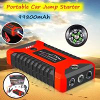ราคา ธนาคารพลังงานรถยนต์ เครื่องจั๊มสตาร์ทฉุกเฉินรถ Jump Starter 99800mAh 12V รถ Jump Starter แบบพกพา USB Power Bank Battery Booster Clamp อุปกรณ์ (5206764798)