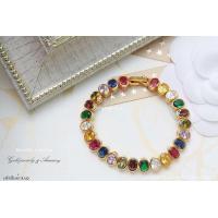 ราคา ManeeNopparut มณีณพรัช ข้อมือพลอยนพเก้า งานหุ้มทองคำแท้5ไมครอน รุ่น BG0012 (6842438351)