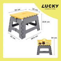 ราคา LUCKY HOME เก้าอี้พับได้ทรงเตี้ย รุ่น RC 822 ขนาด 28 9 x 22 x 22 8 cm (16417380955)