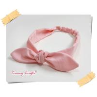 ราคา ผ้าคาดผมแบบผูกโบ ผ้าคอตตอน สีพื้น2 ฟ้า เหลือง ชมพู เขียว แดง ที่คาดผม แฮนด์เมด Solid color cotton Headbands (2856574768)
