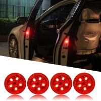 ราคา 4Pcs Anticollision Wireless Sensorไฟประตูรถไฟแฟลชกระพริบไฟเซนเซอร์รถประตูไฟเตือน (6239658783)