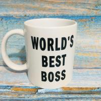 ราคา World Best Boss Coffee Mug 11oz White Ceramic Tea Cup Office Coffee Mug Friends gift Cup (20442010684)