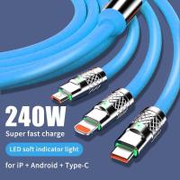 ราคา ZHIKEสายชาร์จ 3 in 1 สายชาร์จเร็ว type c สายชาร์จเร็ว micro usb iOS ชาร์จเร็ว หัวชาร์จ แท้ ที่ชาร์จ 240W 6A Super Fast Charge 3 in1 Charging cable Charger adapter (21174265325)