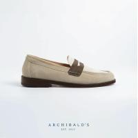 ราคา IN STOCK New PENNY LOAFERS Smore Camfire Suede Archibalds Shoes ใหม่ รองเท้าหนังแท้และกลับ ทรง Penny Loafers สีเบจ น้ำตาล หนังกลับ (20888782585)