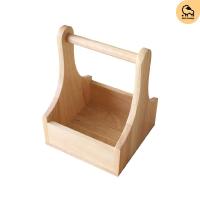 ราคา Dotsheep กระเช้าไม้เล็ก กระเช้าเครื่องปรุงเล็ก กระเช้าใส่ซอสเล็ก (20548894761)