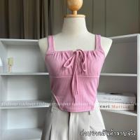 ราคา ? ? ? ? ? ครอปy2k ครอปรูดหน้า สายเดี่ยวเว้าข้างรูดหน้า (19554506758)