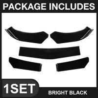 ราคา 5ชิ้นกันชนหน้ารถอเนกประสงค์ด้านหน้าลิปสีดำ คาร์บอนไฟเบอร์สำหรับโตโยต้านิสสันฮอนด้า (20976934601)