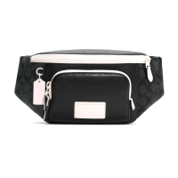 ราคา กระเป๋าคาดอก Coach แท้ รุ่นใหม่ Coated canvas และหนังแท้ คาดอกและคาดเอวได้ COACH C6651 TRACK BELT BAG IN SIGNATURE COATED CANVAS Charcoal Chalk (15101476559)