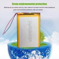 ราคา 3 7V 3000mah 306090 แบตเตอรี่ลิเธียมโพลิเมอร์แบบชาร์จไฟได้สำหรับแท็บเล็ตโทรศัพท์มือถือบลูทูธชุดหูฟัง MP3 MP4 MP5 GPS PSP MID (9362553063)