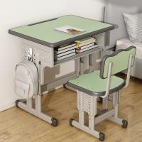 ราคา JJT โต๊ะนักเรียนเก้าอี้โต๊ะนักเรียนเด็กโต๊ะเขียนหนังสือเรียบง่ายชุดโต๊ะโต๊ะนักเรียน (20401046744)