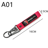 ราคา Olecranon พวงกุญแจพวงกุญแจมอเตอร์ไซค์ Akrapovic ผ้าปักพวกกุญแจโลหะสำหรับ DUCATI (9130927821)