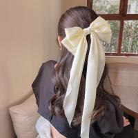 ราคา Korean Fashion Womens Large White Bow Hair Clip 2023 New Elegant hair Clamp Hair Accessories (20294490969)