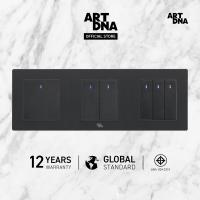 ราคา ART DNA รุ่น A77 ชุดสวิทซ์ Switch LED 1 GANG ชุดสวิทซ์ Switch LED 2 GANG ชุดสวิทซ์ Switch LED 3 GANG 2 Way สีดำ ปลั๊กไฟโมเดิร์น ปลั๊กไฟสวยๆ สวิทซ์ สวยๆ switch design (3214424205)