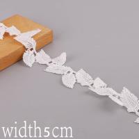 ราคา ริบบิ้นลูกไม้ถักโพลีเอสเตอร์สำหรับงานประดิษฐ์เสื้อผ้าแบบทำมือวัสดุคอตตอนประดับลูกไม้ลายใบไม้สีขาว1หลาสำหรับอุปกรณ์เย็บผ้าเสื้อผ้าแบบทำมือ (8625997204)